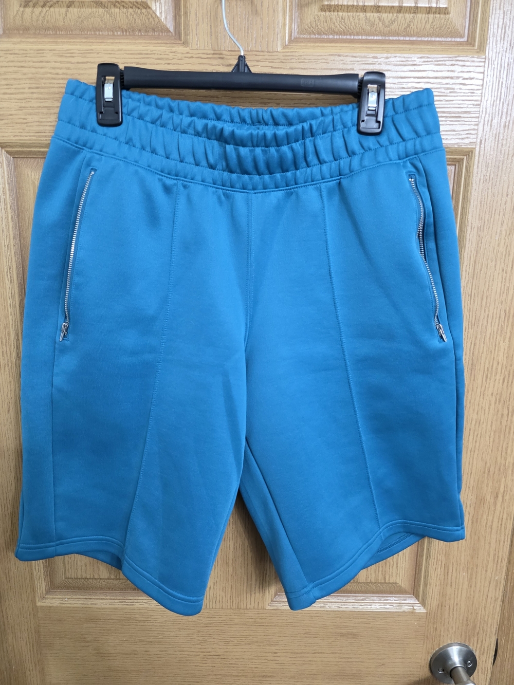 Puma Men's Teal Blue Athletic Shorts with Zipper Pockets